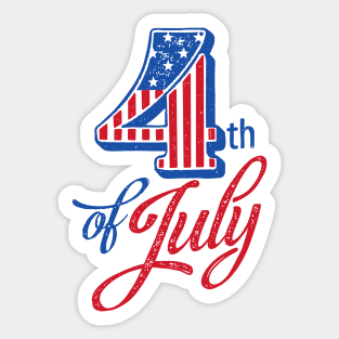 4th of July - Independence Day Sticker